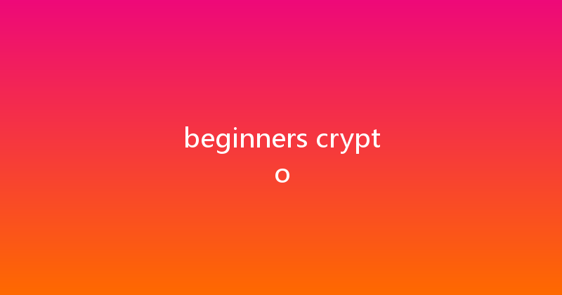 beginners crypto 