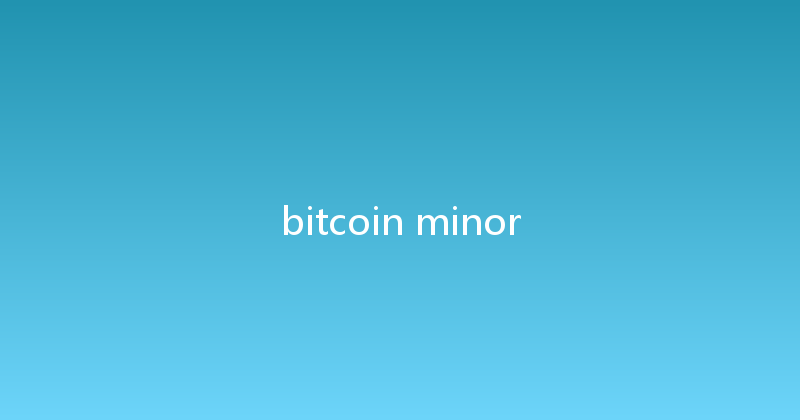 bitcoin minor 